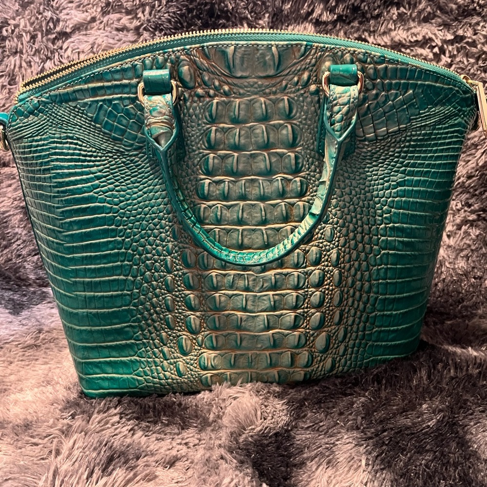 Brahmin Large Duxbury Satchel Mermaid Melbourne EUC - Picture 3 of 9